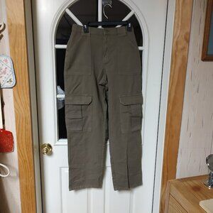 New Garage Green Corey Cargo Jeans Size Women's Small